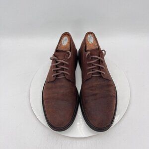 Polo Ralph Lauren Torian Men Size 11.5D Brown Suede Plain Toe Derby Dress Shoes